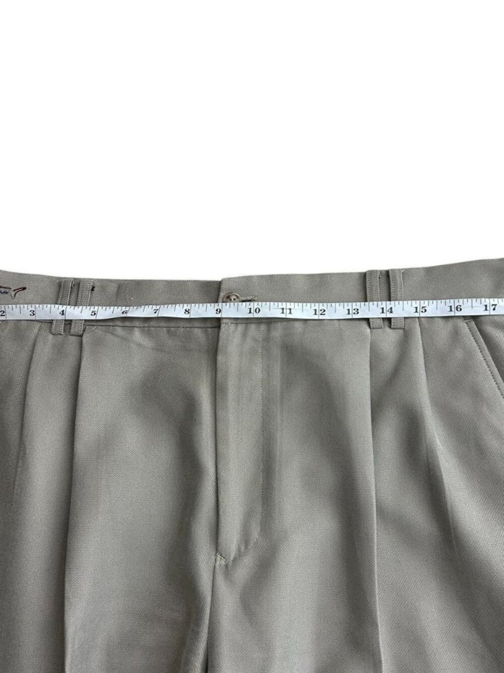 Greg Norman Men’s Golf Preppy Casual Lightweight Pleated Trousers Size 36x30 - Picture 5 of 7
